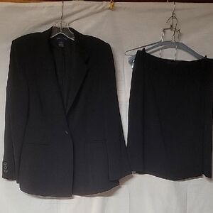 Classic Charter Club Black Blazer and Skirt Set